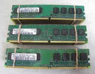 LOT OF 30 MIXED 512MB PC2 4200 533MHZ DDR2 non ECC DESKTOP MEMORY 