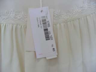 BLUMARINE White Silk Lace DRESS SZ40 NWT $1995  