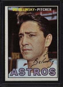 1967 Topps # 447 Astros Bo Belinsky NRMT MT  