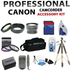 Professional Accessory Kit for Canon Xf100, Xf105 Hd 