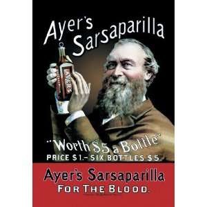  Ayers Sarsaparilla 28x42 Giclee on Canvas