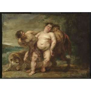  Oil Painting Drunken Bacchus with Faun and Satyr Peter 