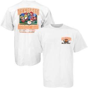  Tennessee Volunteers White 2007 Football Schedule T shirt 