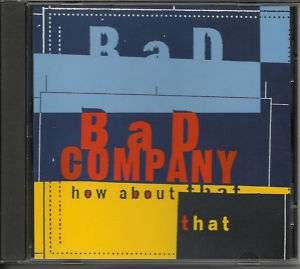 BAD COMPANY How About that RARE EDIT PROMO DJ CD Single  