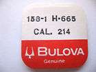 BULOVA ACCUTRON 214,214H,214HN SWEEP PINION PART 158 1