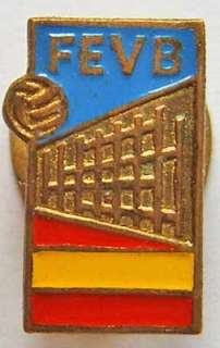 Spain pin Spanish Volleyball Federation FEVB 1970s  