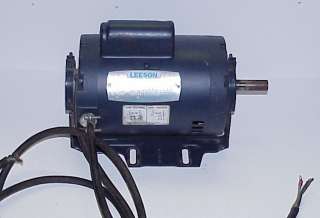 LEESON ~ 1/2 HP ~ 1725 RPM ~ 48 DP ~ 1PH MOTOR Model No. 101611 ~ USED 