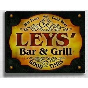  Leyss Bar & Grill 14 x 11 Collectible Stretched 