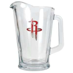  Houston Rockets NBA 60oz Glass Pitcher   Primary Logo 