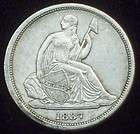 1837 Seated Liberty DIME SILVER Strong AU to UNC Details SMALL DATE 