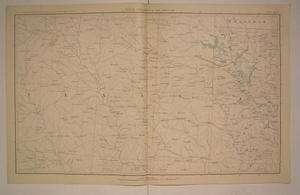 North Texas Louisiana Arkansas topographical c.1895 antique folio 