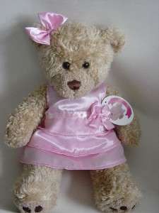 PINK FRILLY PROM DRESS & HEAD BOW Fits 15 BUILD A BEAR  