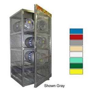  Securall® 8 Cylinder Horizontal Steel Lp/Oxygen Cabinet 