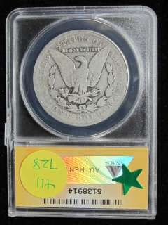 1882 CC Silver Morgan Dollar ANACS G 4  