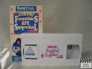 Barney   Families Are Special VHS Barney the Dinosaur  