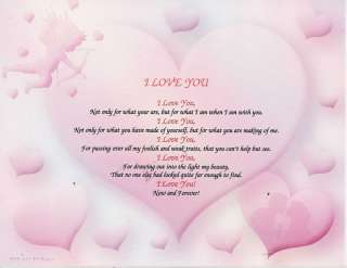 LOVE YOU FRIENDSHIP POEM PERSONALIZED NAME PRINT  