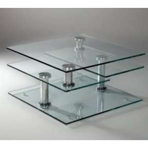  Chintaly Imports 8052 CT 8052 Square Motion Cocktail Table 
