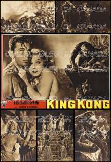 KING KONG Monkey ★ Fay Wray BRUCE CABOT ★ Dinosaur ★18RP POSTER 