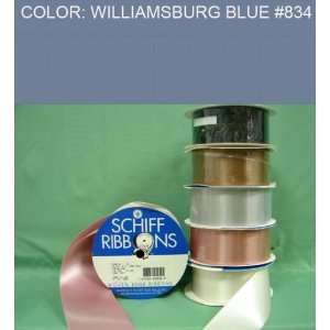   FACE SATIN RIBBON Williamsburg Blue #834 2 1/4~USA 