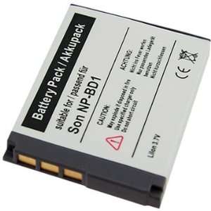  Lithium Battery (NP BD1) For Sony DSC G3, T2, T70, T90 