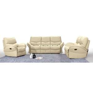  8552 Idaho Leather Sofa Set in Taupe Leathermatch   Armen 