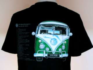 VW 88BPSW GREEN splittie KOMBI T Shirt VWG034B VWG034W  