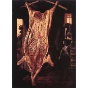   24x36 Inch, painting name Slaughtered Pig, By Beuckelaer Joachim