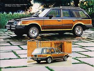 1981 Mercury Lynx GL wagon Villager Sales Brochure Pce  