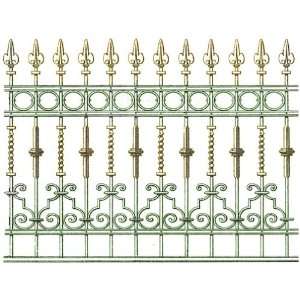   LaBlanche Silicone Stamp 3.5X2.8 Wrought Iron Fence