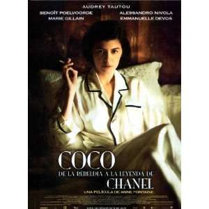 Coco Avant Chanel Poster Spanish 27x40 Audrey Tautou Beno?t Poelvoorde 