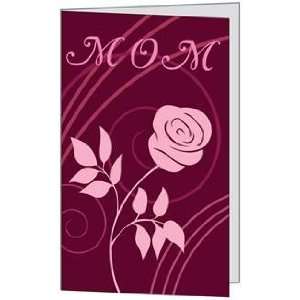 Mother Day Mom Love Rose Flower Greeting Card (5x7) by QuickieCards 