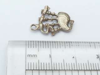 3g *8 Vintage 925 Sterling Silver Charm SCOTTISH BAGPIPES  