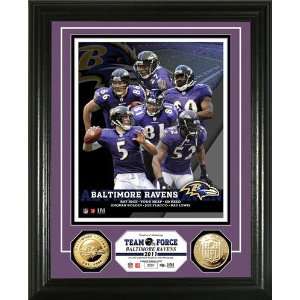   Ravens Team Force 24KT Gold Coin Photo Mint   NFL Photomints and Coins