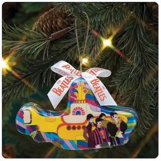 Beatles Yellow Submarine Ornament Featuring Four Caricatures #64092 