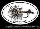 flies only fly fishing decal dry fly trout sticker $