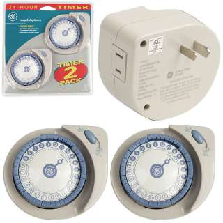 GE Lamp & Appliance 24 Hour Timer   2 Pack Programmable 43180515285 
