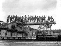 WWll 274 mm railroad gun Rentwertshausen 1945 Germany  