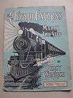   Chicago Express March Two Step by Percy Wenrich Railroad Sheet Music