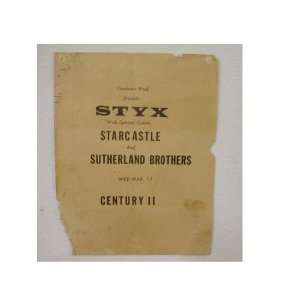  Styx Starcastle Handbill Poster 