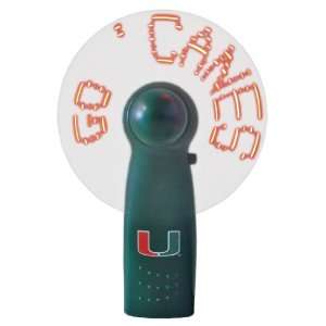  Miami Hurricanes NCAA Message Fan Blister Pack