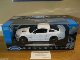 WELLY 1/18 2007 FORD SALEEN S281 E MUSTANG HT WHITE NEW  