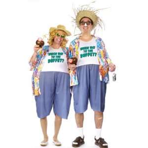  Lets Party By FunWorld Tacky Traveler Adult Costume / Blue 