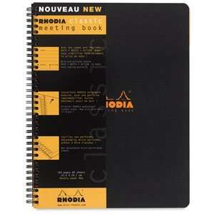  Rhodia Classic Wirebound Notebooks   Black, 9 times; 113/4 