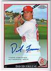 2009 David Freese Bowman Chrome rookie Cardinals BCP38  