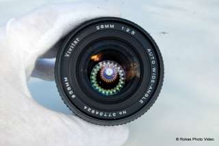 Minolta MC MD 28mm f2.5 lens Vivitar manual focus  
