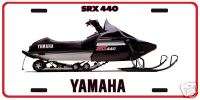 Vintage Yamaha SRX Snowmobile licence plate  