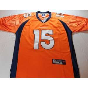  Tim Tebow Denver Broncos Orange Sewn Jersey   Size 50 