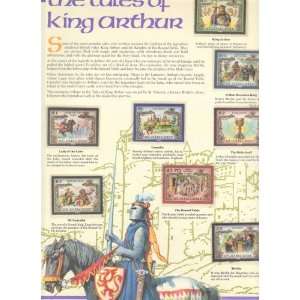  The Tales of King Arthur Postage Stamp Board #WOS005 