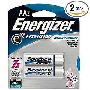  Energizer  AA2 Lithium Batteries (2 Pack), 8 Times Longer 