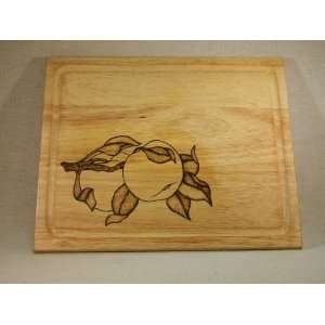 Apple Wooden Cutting Board   12x8 